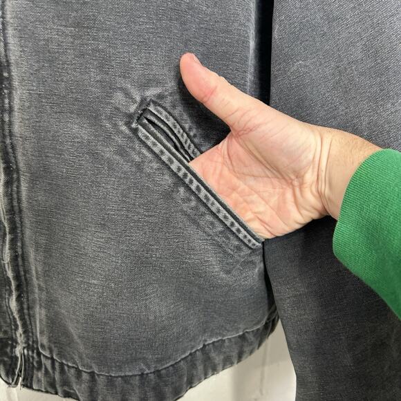 Vintage Carhartt Blanket-Lined Detroit Jacket “Petrol” J97 - Picture 7 of 10